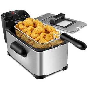 COSTWAY 3.2Qt Stainless Steel Electric Deep Fryer
