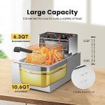 VIVOHOME 2500W Electric Fish Fryer, 10.6 QT