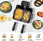 5.3QT Electric Deep Fryer with Three Baskets