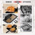 5.3QT Electric Deep Fryer with Three Baskets