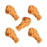 5 Pcs Realistic Fake Fried Chicken Decor