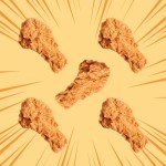 5 Pcs Realistic Fake Fried Chicken Decor