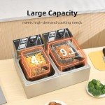 Large Capacity Electric Deep Fryer with Baskets