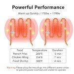 Large Capacity Electric Deep Fryer with Baskets