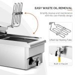 ROVSUN 12.5QT Electric Deep Fryer with Timer
