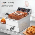ROVSUN 12.5QT Electric Deep Fryer with Timer