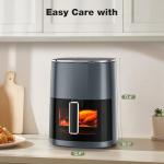 Sweetcrispy 6QT Square Air Fryer with Window