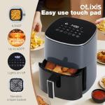 OLIXIS 12-in-1 Air Fryer with Window, 6 Quart