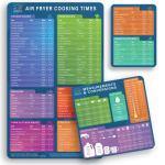 Air Fryer Cheat Sheet Magnets - Cooking Guide