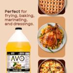AVO Non-GMO Peanut Oil for Frying, 1 Gallon