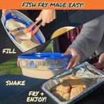 Mess-Free Breading Station for Fish Frying