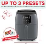 DASH Tasti-Crisp Air Fryer Oven, 2.6 Qt