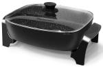 Non-Stick Electric Skillet with Glass Lid, 10.5Qt