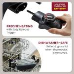 Non-Stick Electric Skillet with Glass Lid, 10.5Qt