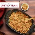 Non-Stick Electric Skillet with Glass Lid, 10.5Qt