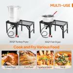 ROVSUN 30QT Turkey Fryer & 10QT Fish Fryer Kit