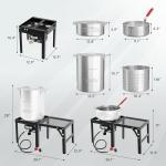 ROVSUN 30QT Turkey Fryer & 10QT Fish Fryer Kit