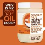 Nutiva Organic Refined Coconut Oil, 128 Fl Oz