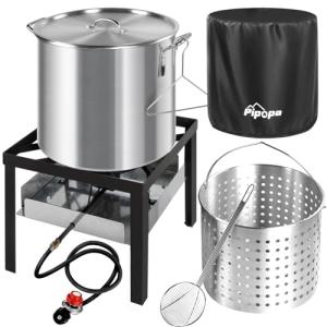 60 Qt Shrimp Boil Pot Set with Accessories