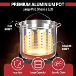 60 Qt Seafood Boiling Pot with Accessories