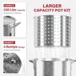 60 Qt Seafood Boiling Pot with Accessories