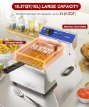 DULONG Stainless Steel Electric Deep Fryer with Control