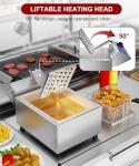 DULONG Stainless Steel Electric Deep Fryer with Control
