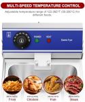 DULONG Stainless Steel Electric Deep Fryer with Control