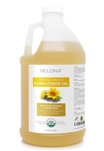 Velona Organic Sunflower Oil - 64 Fl Oz
