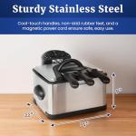 Elite Gourmet Electric 4.5 Qt Immersion Deep Fryer