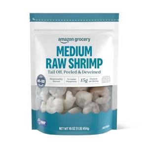 Frozen Medium Peeled Shrimp, Responsibly Sourced 1 lb