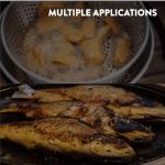 Aluminum Deep Fryer Pot with Basket - 10QT