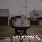 Aluminum Deep Fryer Pot with Basket - 10QT