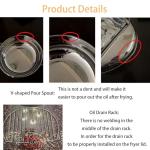 Stainless Steel Tempura Fryer with Lid 9.4