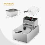 ROVSUN 11.4QT Electric Deep Fryer with Basket