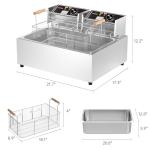 TANGME 3400W Commercial Electric Deep Fryer