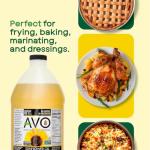AVO Organic High Oleic Sunflower Oil, 64 Fl Oz