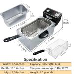 4.2 Quart Electric Deep Fryer with Basket