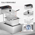 ROVSUN 11.4QT Electric Deep Fryer for Frying