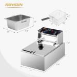 ROVSUN 11.4QT Electric Deep Fryer for Frying