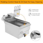 ROVSUN 12.5QT Electric Deep Fryer with Timer