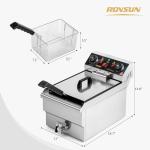 ROVSUN 12.5QT Electric Deep Fryer with Timer