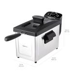 3L Electric Deep Fryer with Adjustable Temperature