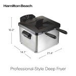 Hamilton Beach Professional Deep Fryer with Baskets