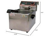 Winco Electric Countertop Deep Fryer - Single Well