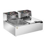 Commercial Electric Deep Fryer with Removable Baskets
