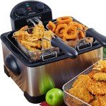 Secura 1700W Triple Basket Electric Deep Fryer