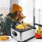 Secura 1700W Triple Basket Electric Deep Fryer