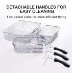 Secura 1700W Triple Basket Electric Deep Fryer