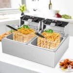 Commercial Electric Deep Fryer with Stainless Steel Baskets